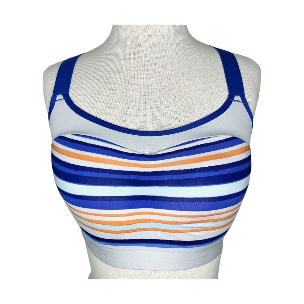 Brooks Dare Racerback Run Bra sz 34DD * Wirefree Sports Bra Running Soft Cup